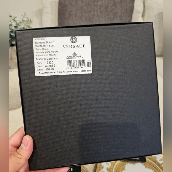 Versace Gold and White Dining Plates - Picture 12 of 15